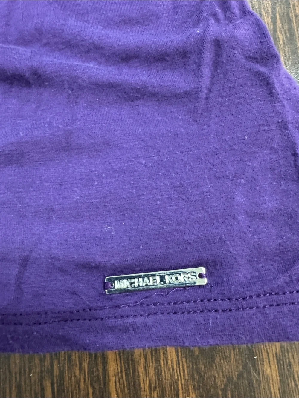 Michael Kors Deep Purple Boatneck Tunic